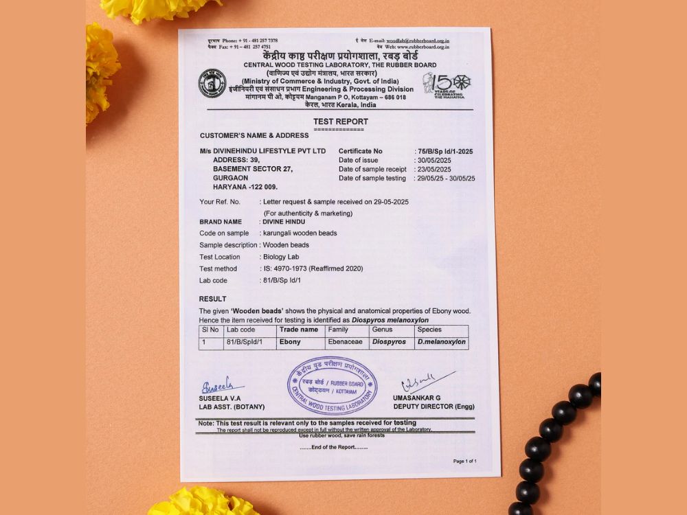 OM Shiva Trishool Karungali Mala